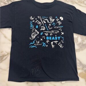 Signed autographed, MrBeast Kids Graphic Tee - black XL